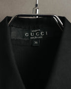"GUCCI" 00's Black uniform long sleeve shirt