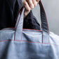 “JIL SANDER navy” bicolor 2way tote bag