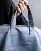 "JIL SANDER navy" bicolor 2way tote bag