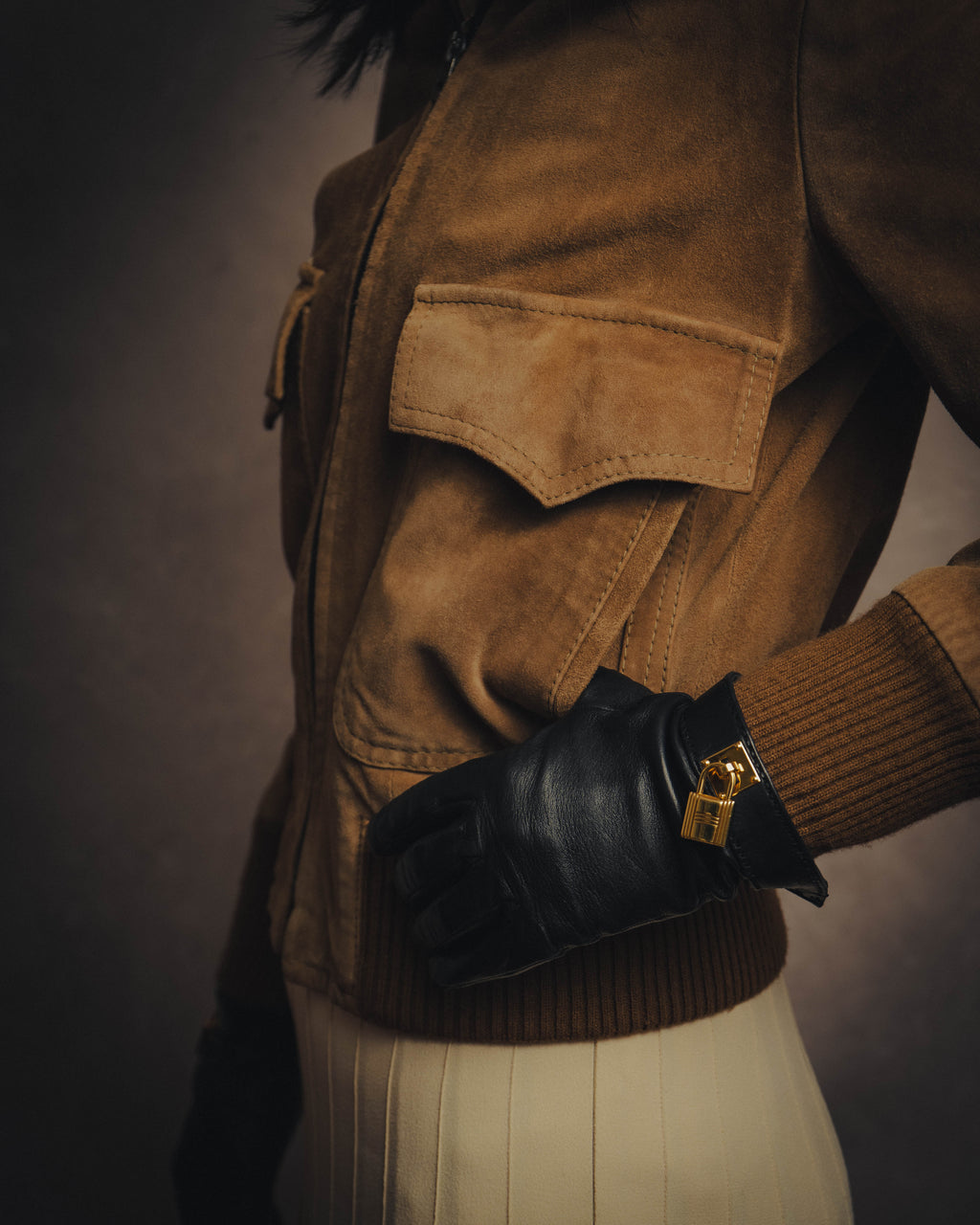 -SPECIAL- “GUCCI” 70’s-80’s Bovine suede bomber jacket