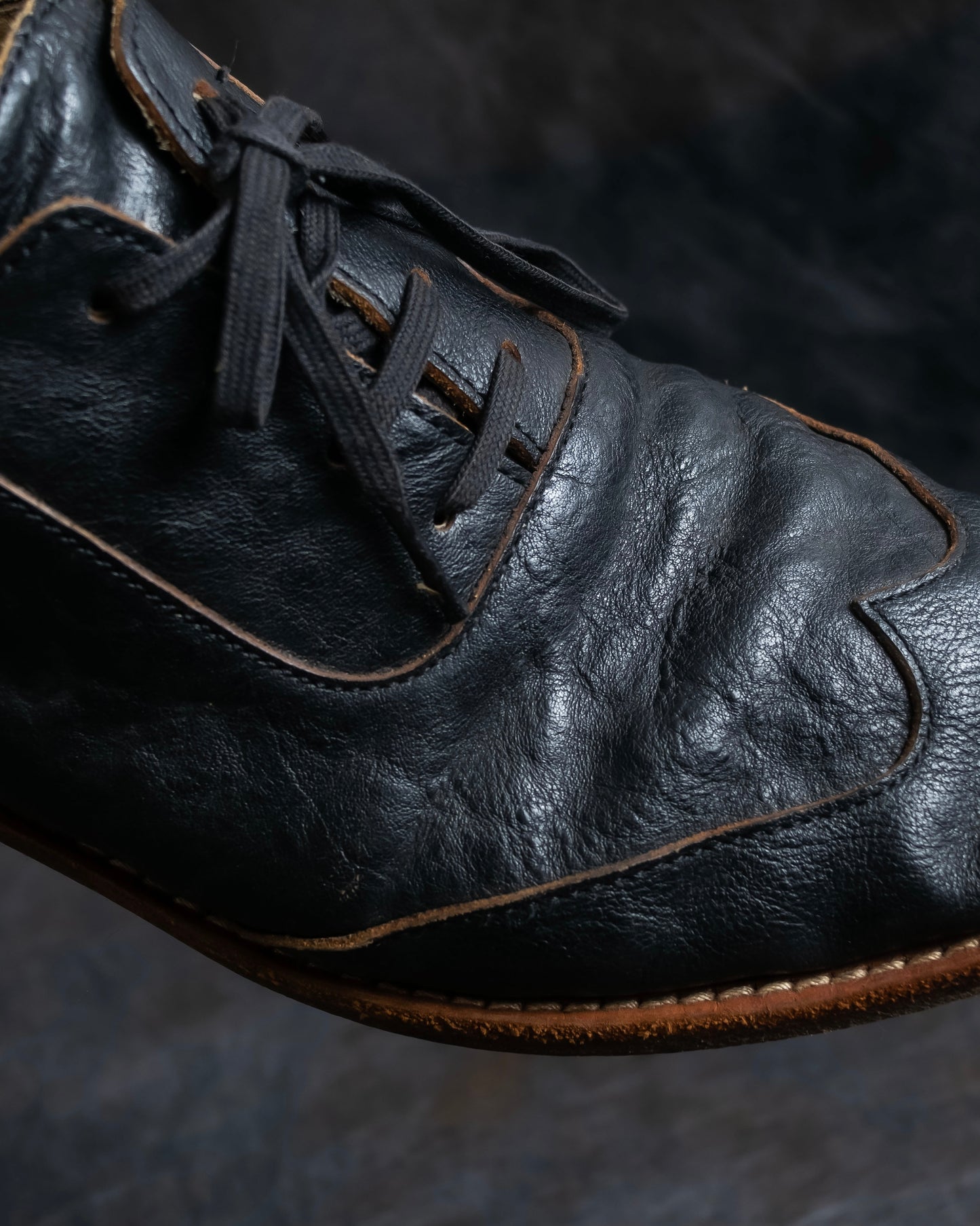 "tricot COMME des GARCONS" Western style leather derby shoes