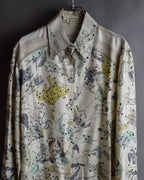 "HERMES" Margiela period Les Étoiles, Stars silk shirt