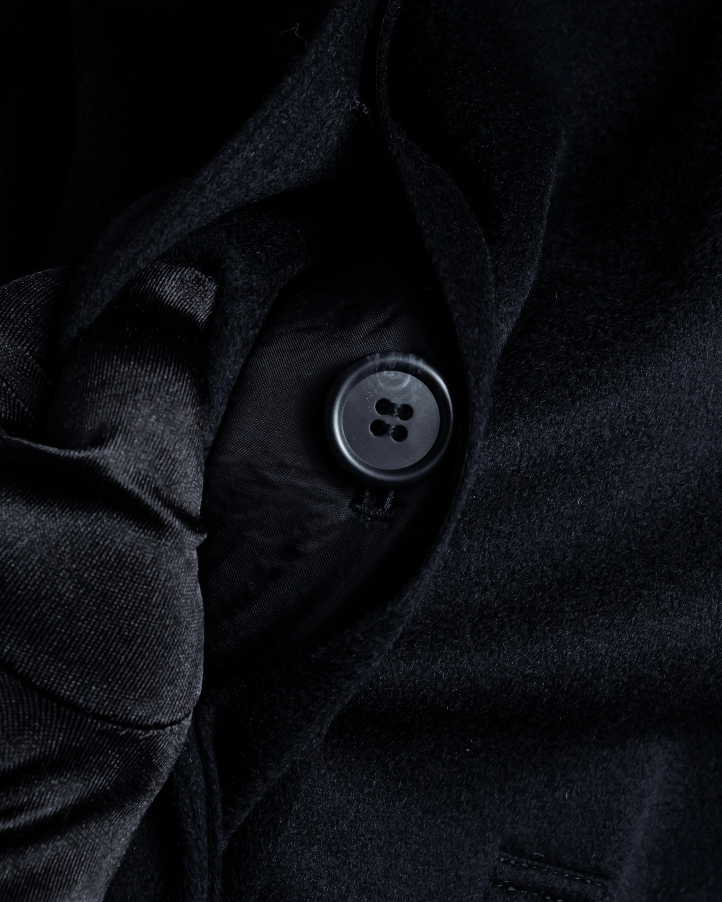 "Vintage raglan sleeve 100% cashmere stand-collar coat"