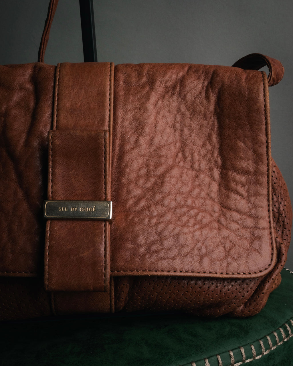 “See By Chloé” 2010’s soft grained leather shoulder bag
