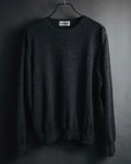 "YVES SAINT LAURENT" 80’s-90’s embroidered logo wool knit sweater