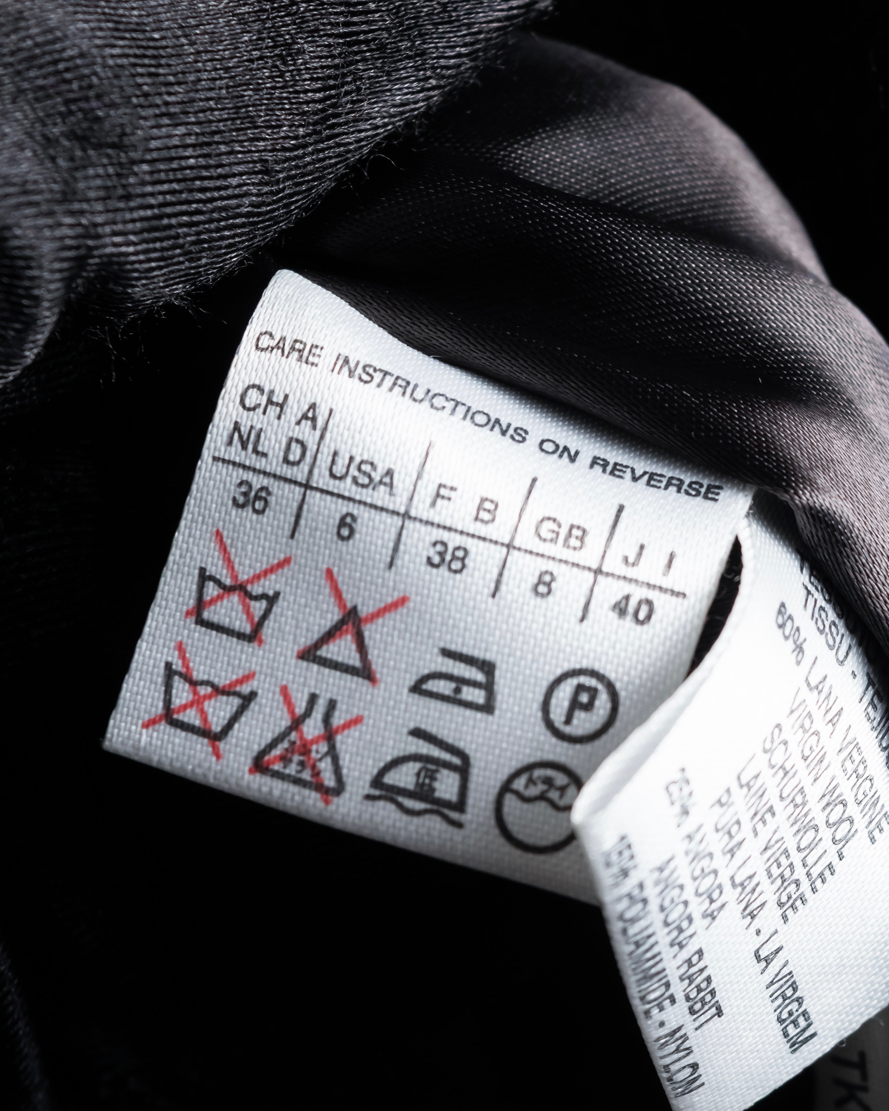 "MAX&Co." 90's Classic maxi-length angora mix long coat