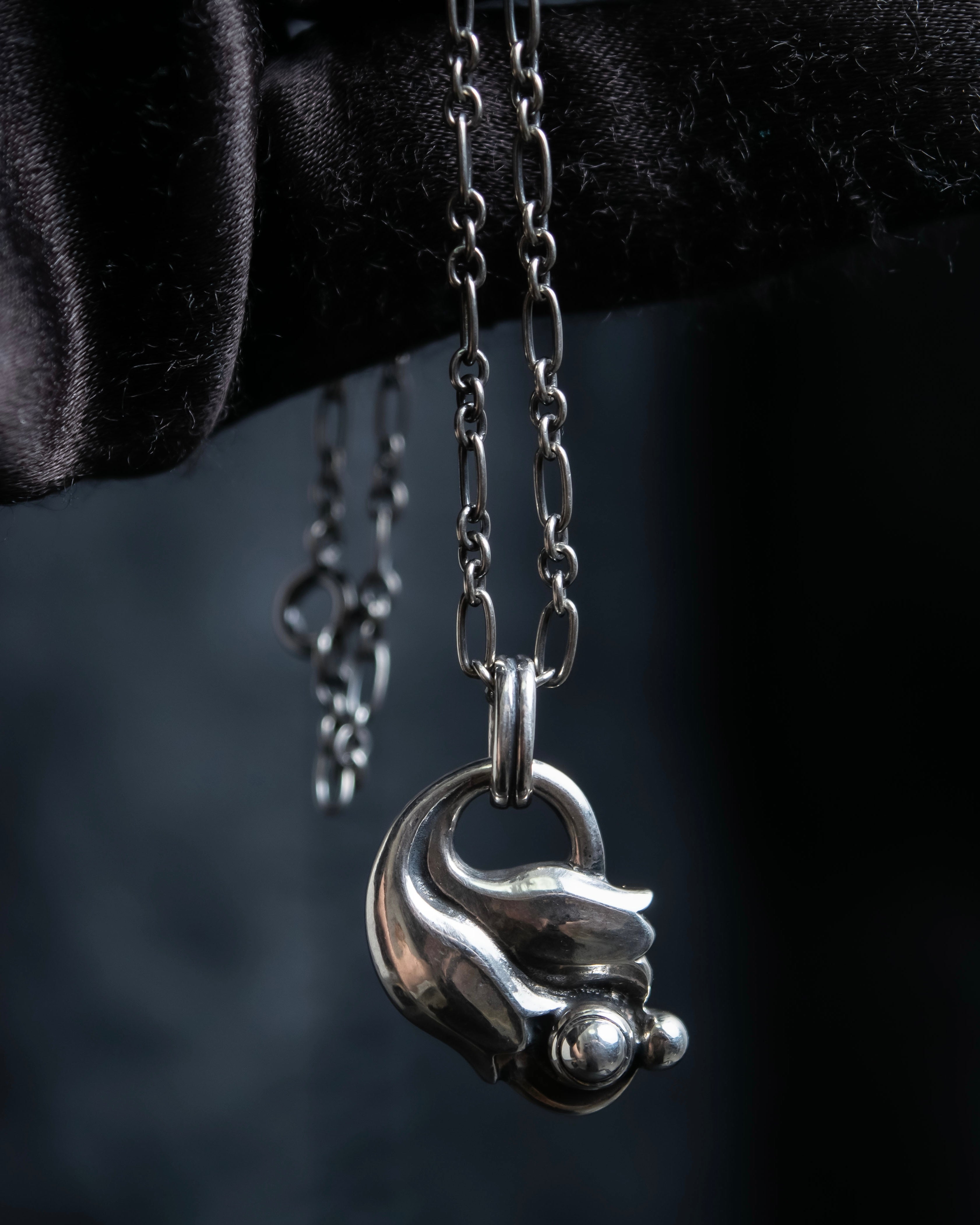 "GEORG JENSEN" Lily of the valley motif earrings