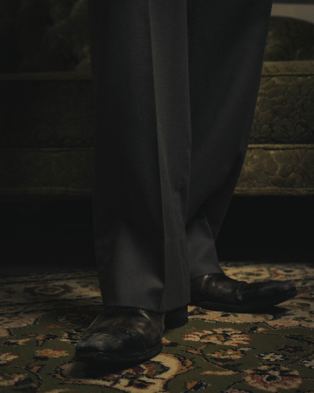 –SPECIAL– "Christian Dior" 80's-90's Classically tailored wool two-piece suit