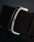 "Christian Dior" Late 80s-Early 90s suede and calf leather wide belt