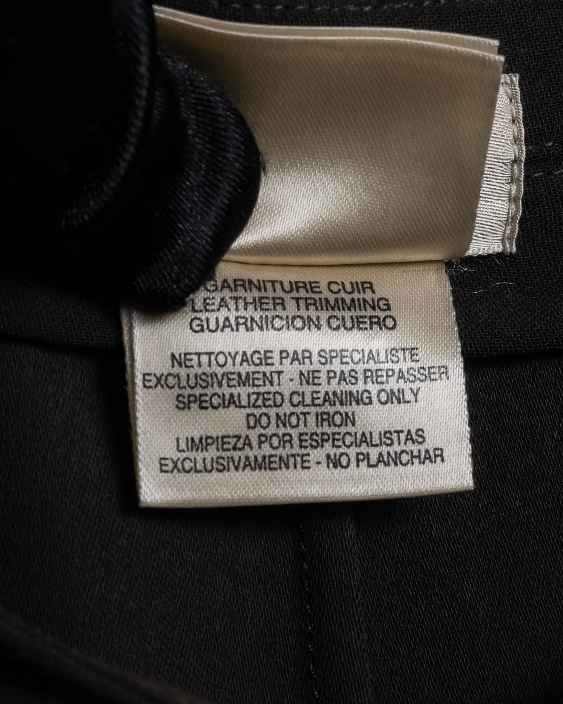 "HERMES" 90's Gold parts design derived from horse tack flared skirt