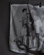 "HERMES" Silk fantaisie a cheval carré scarf 70