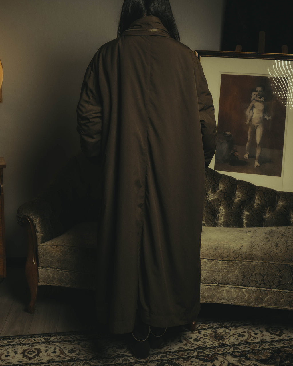 -SPECIAL- "ISSEY MIYAKE MEN" 80's Sculptural padded parachute long coat