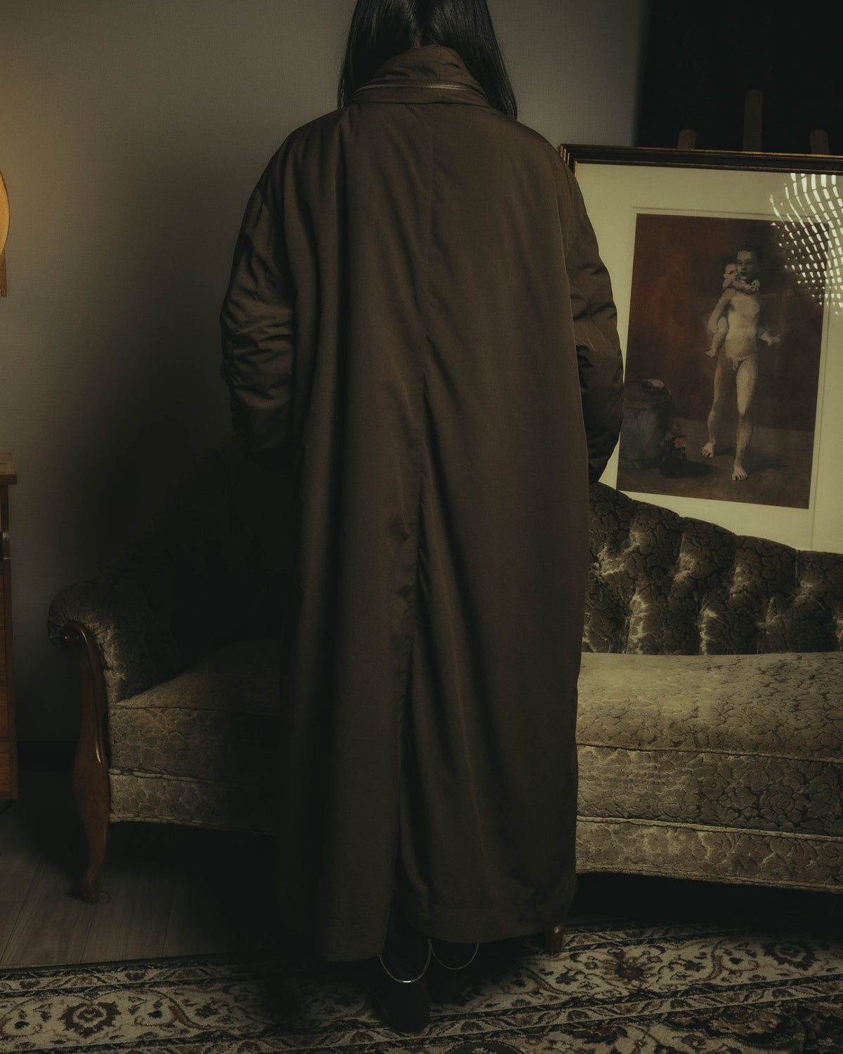 -SPECIAL- "ISSEY MIYAKE MEN" 80's Sculptural padded parachute long coat