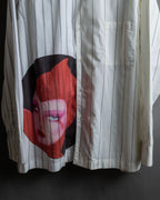 "STELLA McCARTNEY" 18SS Drag queen graphic design stripe shirt
