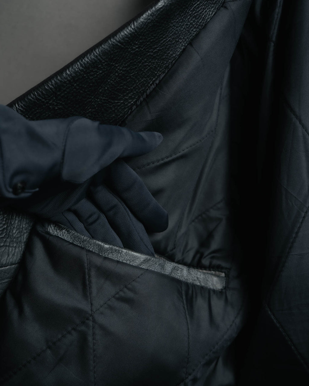 -MOOD MILLÉSIMES- 80’s-90’s heavy-grain double riders jacket