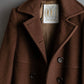 "STUDIO 0001 BY FERRE" Double breasted oversized wool blend chesterfield coat