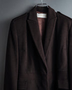 "VALENTINO" Shaped silhouette mocha brown chester coat