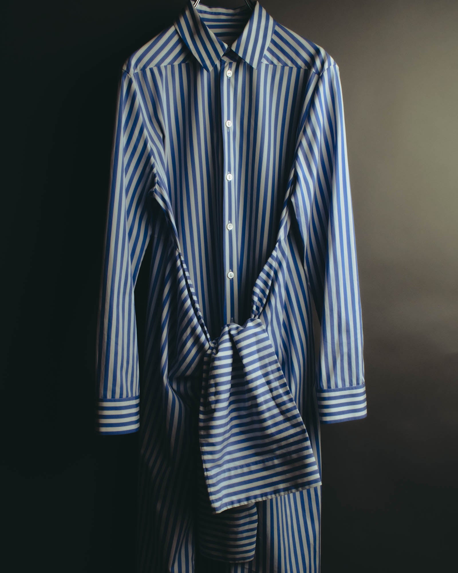 “JIL SANDER” 2018-2023 oversized striped cotton shirt dress