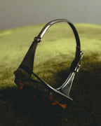 "Vintage" Sculptural amber tone statement bracelet