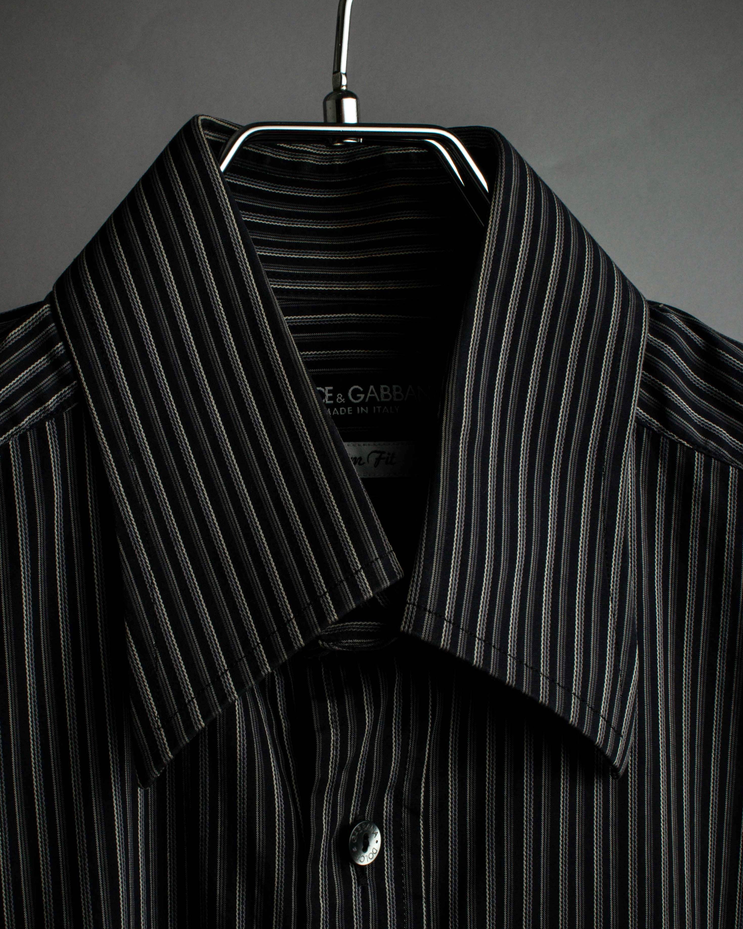 "Dolce & Gabbana" Pinstripe slim shape shirt