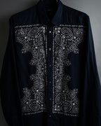 “GUCCI” 2011-12 Bandana panel print shirt