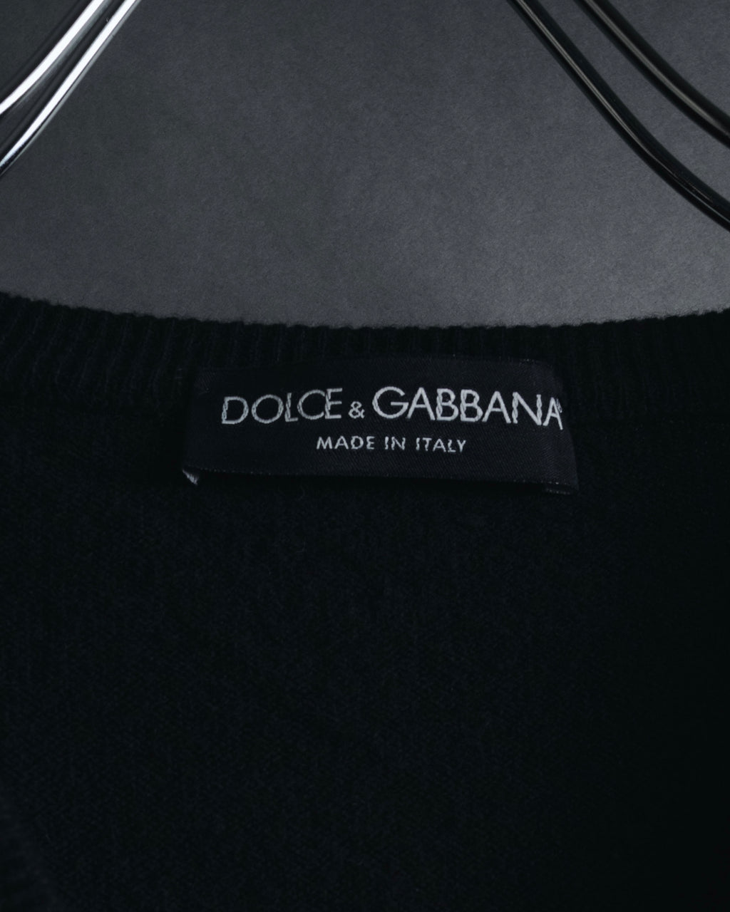 "Dolce & Gabbana" Minimal v-neck fine knit sweater