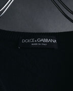 "Dolce & Gabbana" Minimal v-neck fine knit sweater