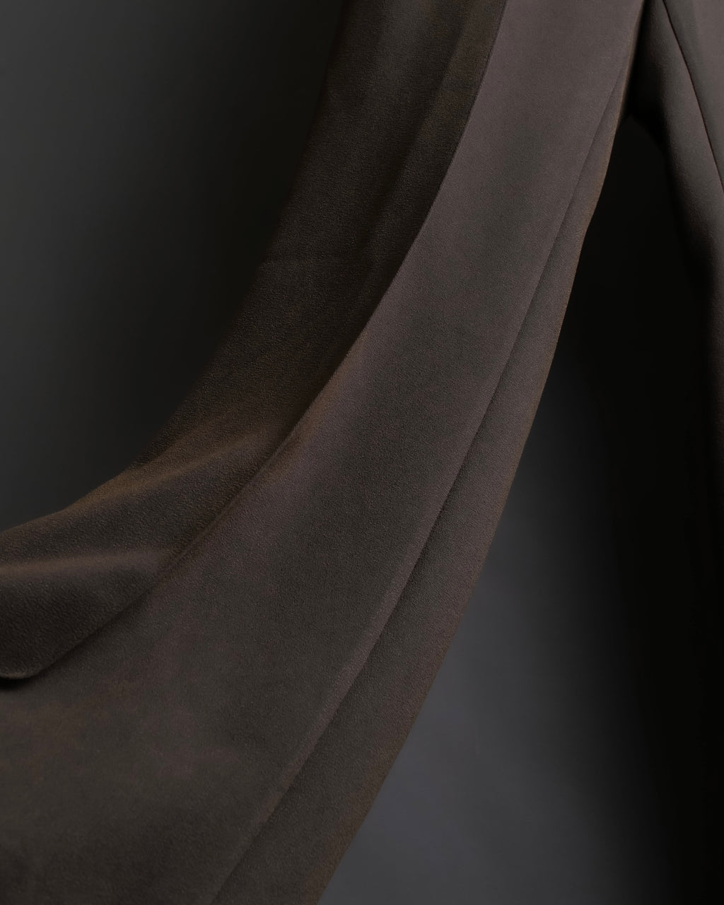 "SHIZUKA KOMURO" Dark brown color easy waist slacks