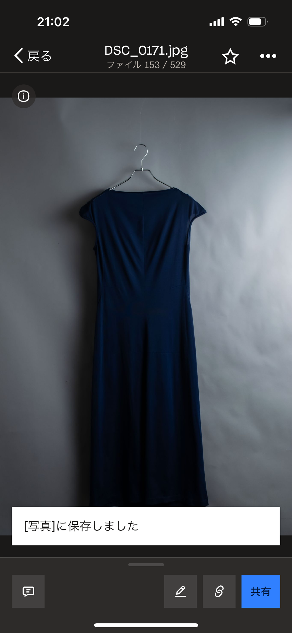 “Yohji Yamamoto” Beautiful color no sleeve dress