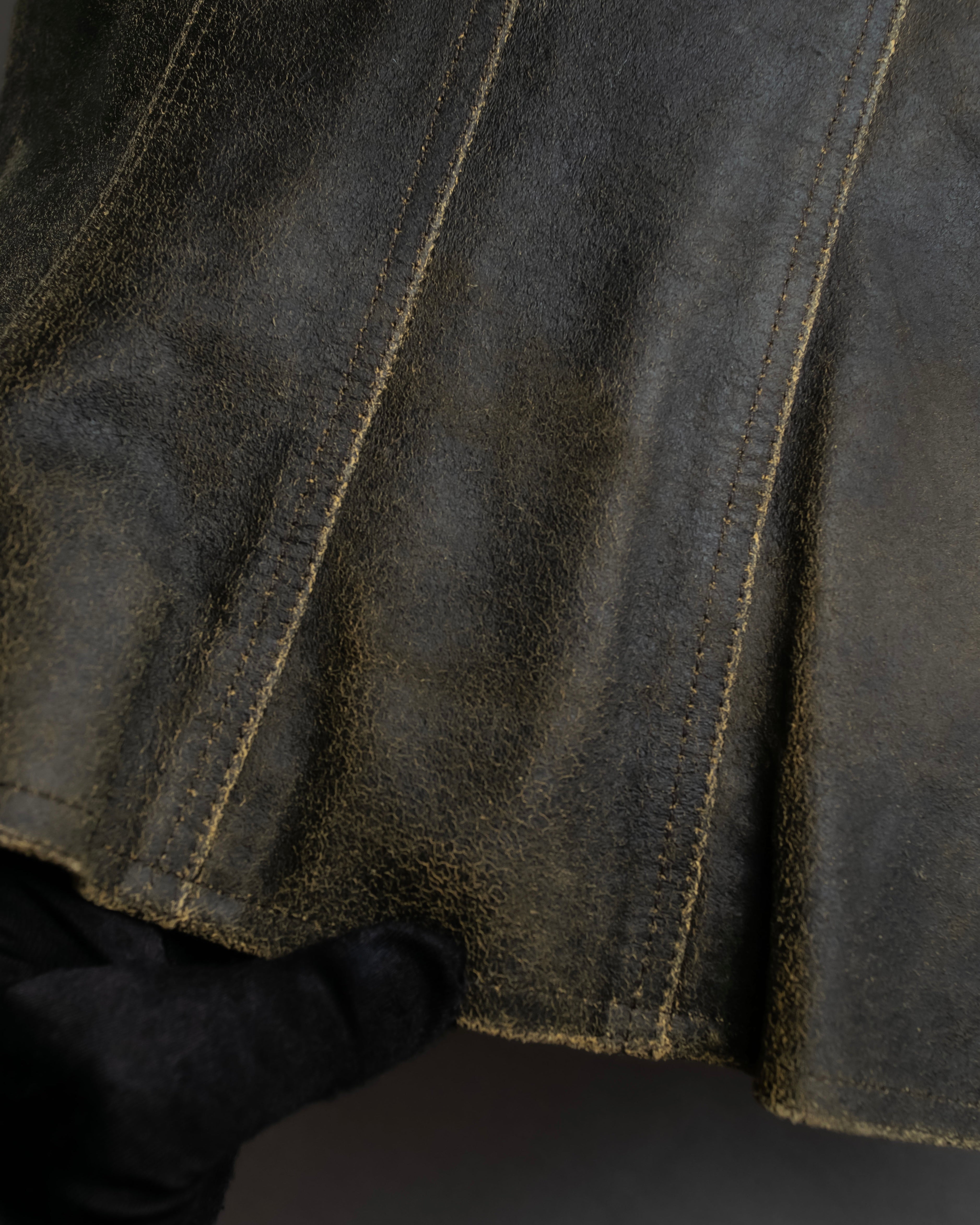 "CHANEL" 2000AW Karl Lagerfeld period calf leather vest