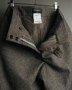 -SPECIAL- “CHANEL” 05AWmicro houndstooth tweed wide trousers