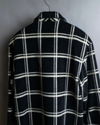 "Christian Dior Large check pattern tailored coat