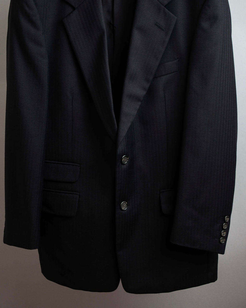 "YVES SAINT LAURENT" Classical tailoring shadow stripe pattern set up