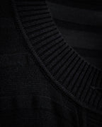 “Maison Martin Margiela” 2000’s Sheer shadow stripe long cardigan