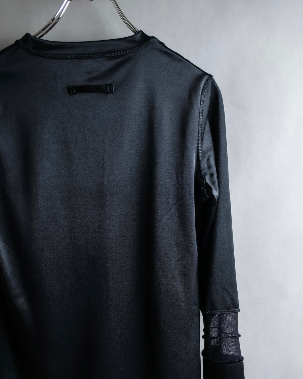 "JEAN PAUL GAULTIER FEMME" Sheer mixed material design pullover