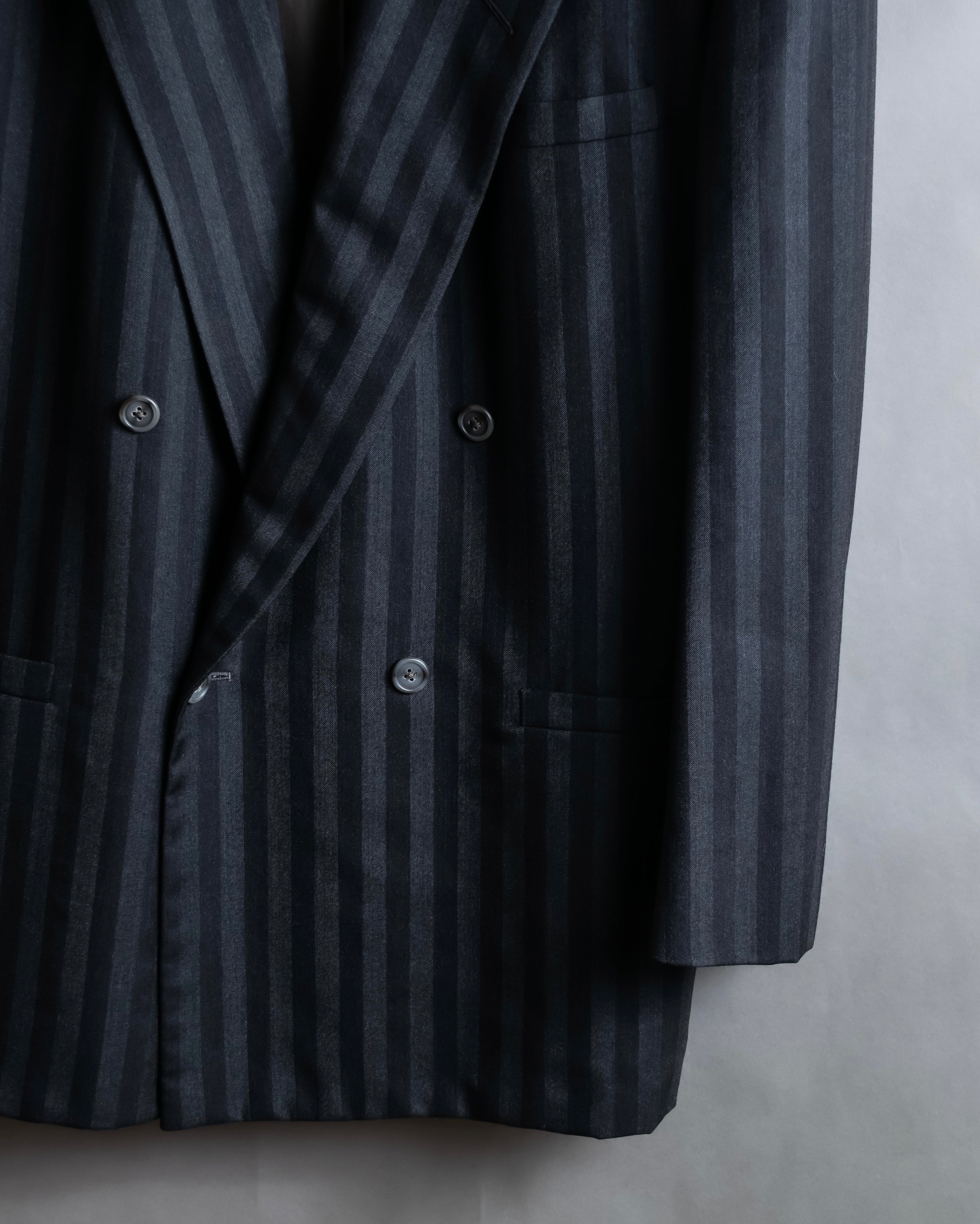"GIANNI VERSACE" Striped classical tailored jacket