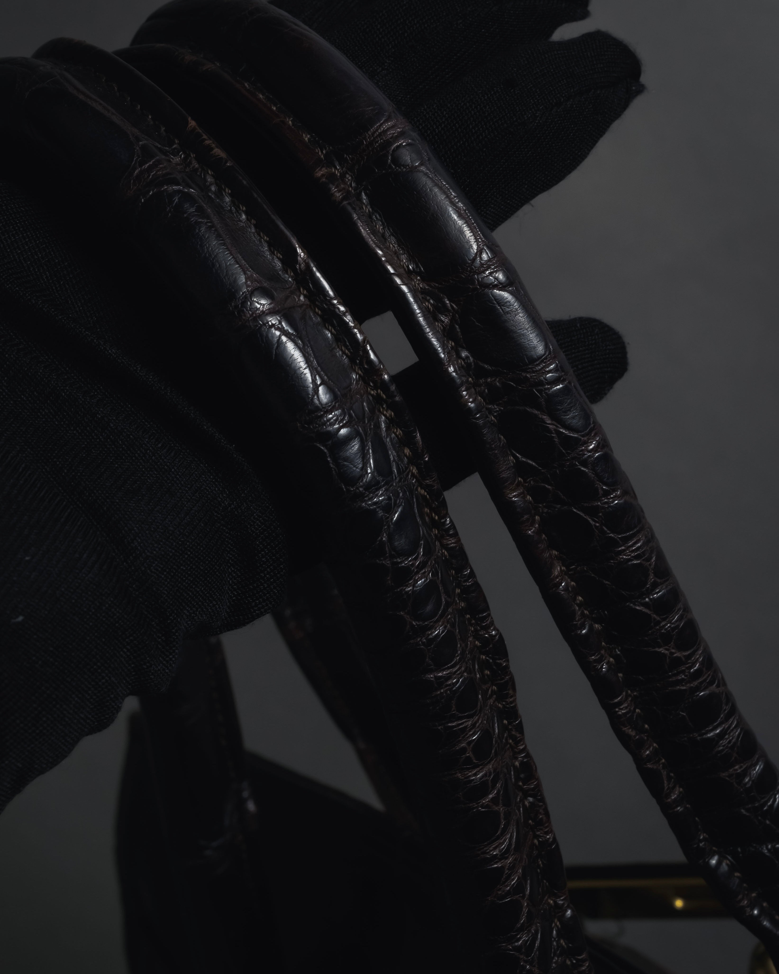 -SPECIAL- "Pierre Cardin"
90’s real crocodile leather top handle bag