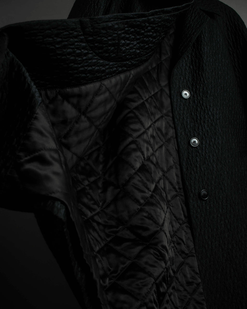 "DRIES VAN NOTTEN" Relief  jaguard uneven design chester coat