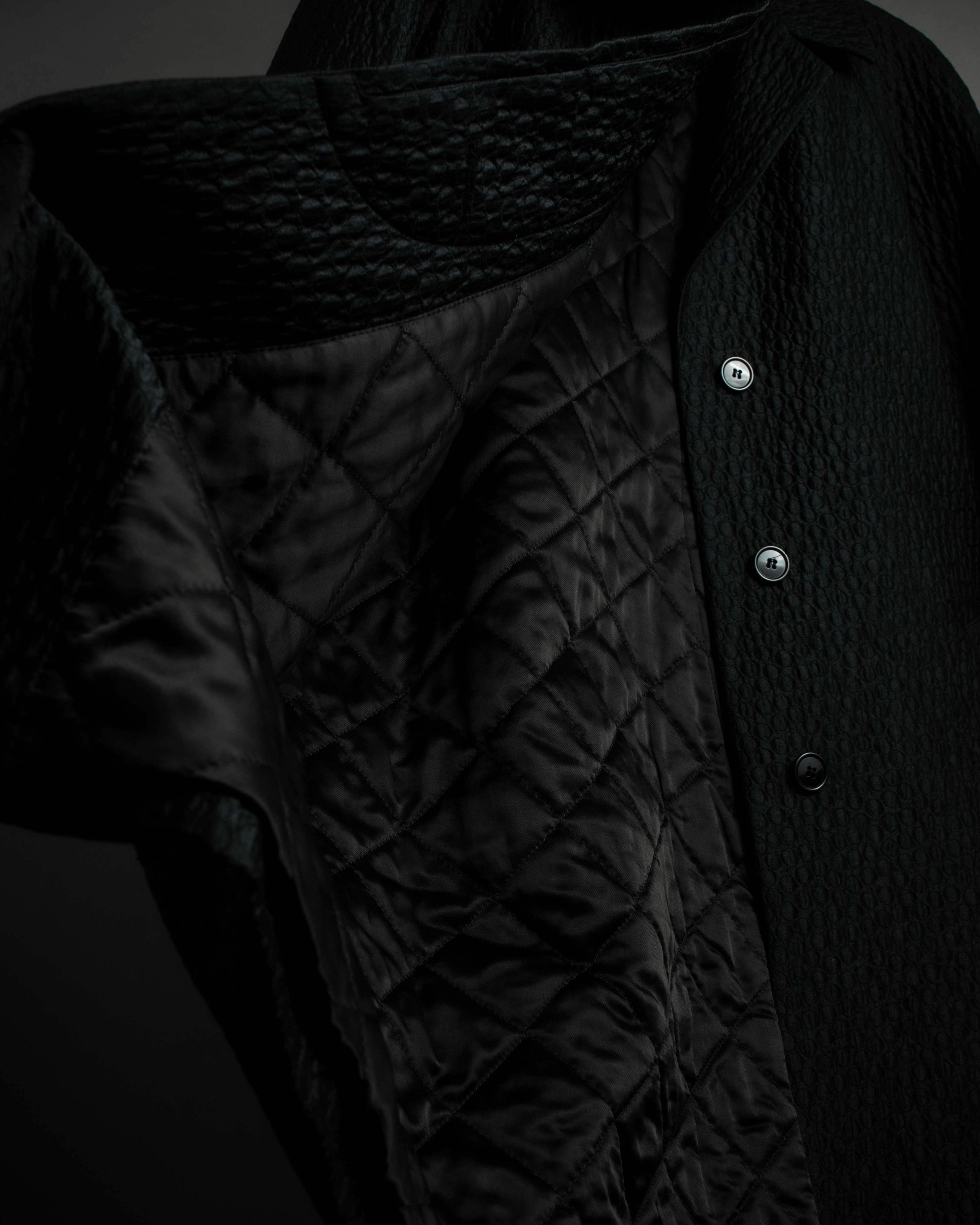"DRIES VAN NOTTEN" Relief  jaguard uneven design chester coat