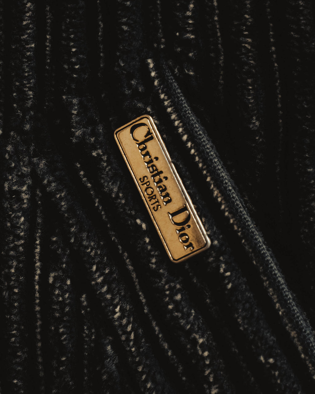 "Christian Dior" 80's-90's Classically tailored belted double-breasted coat
