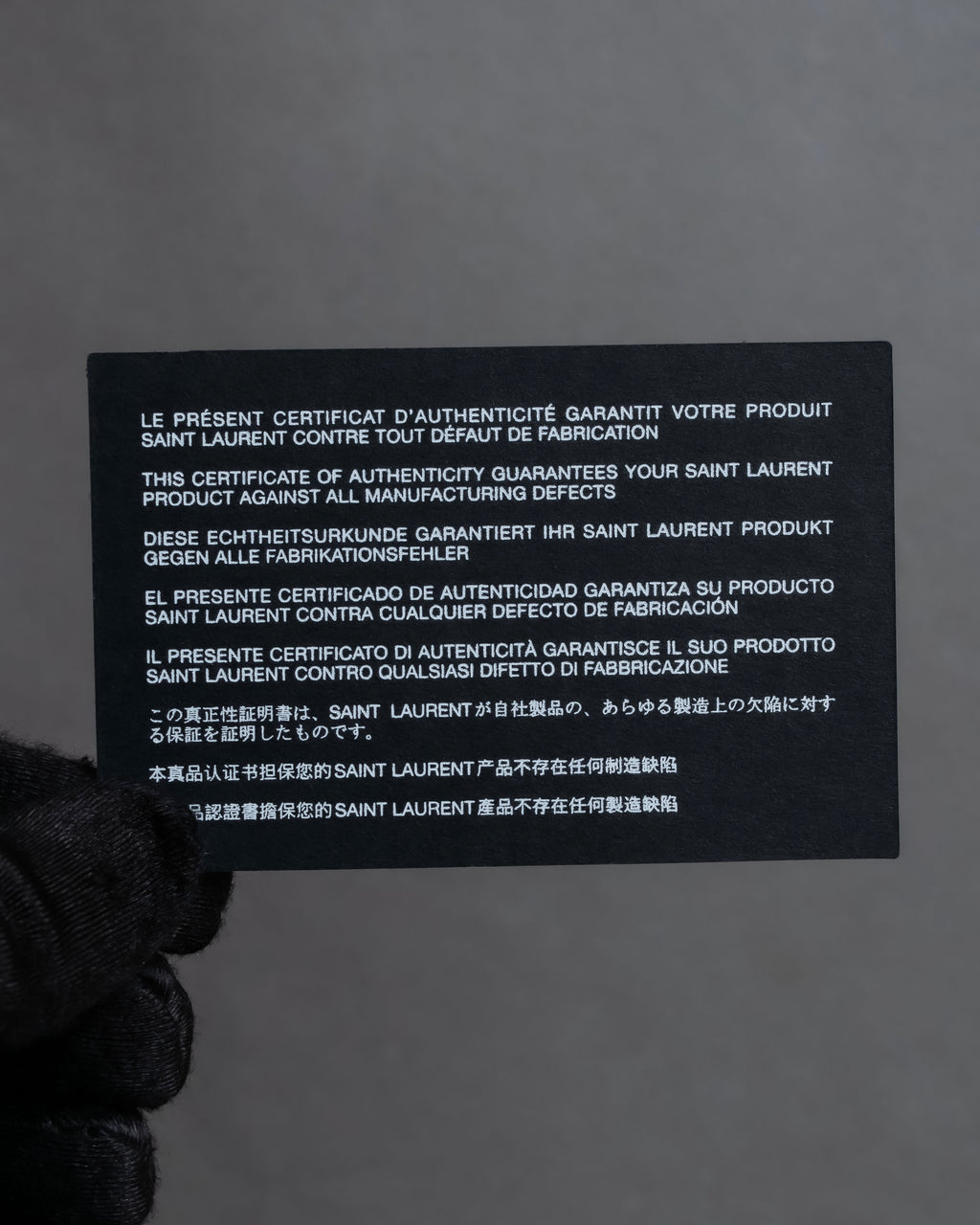 "Saint Laurent" Crocodile embossed leather bi-fold money clip