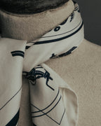 "Hermès" Classic ex libris silk scarf