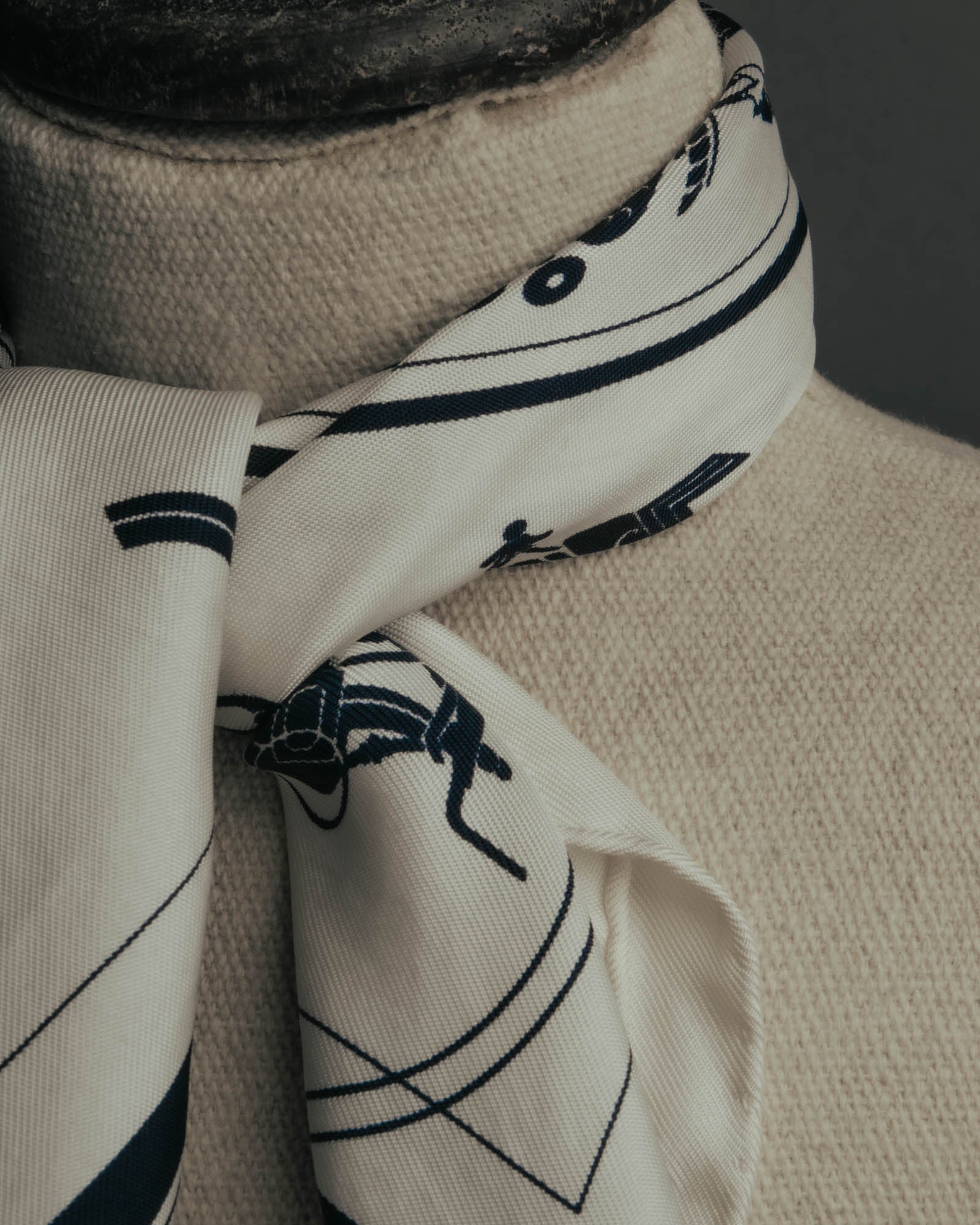"Hermès" Classic ex libris silk scarf