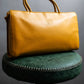 "LOEWE" Horizontal design vivid yellow color amazona bag