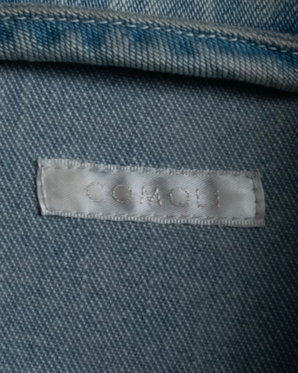 "COMOLI" Flap pocket design oversized denim jacket