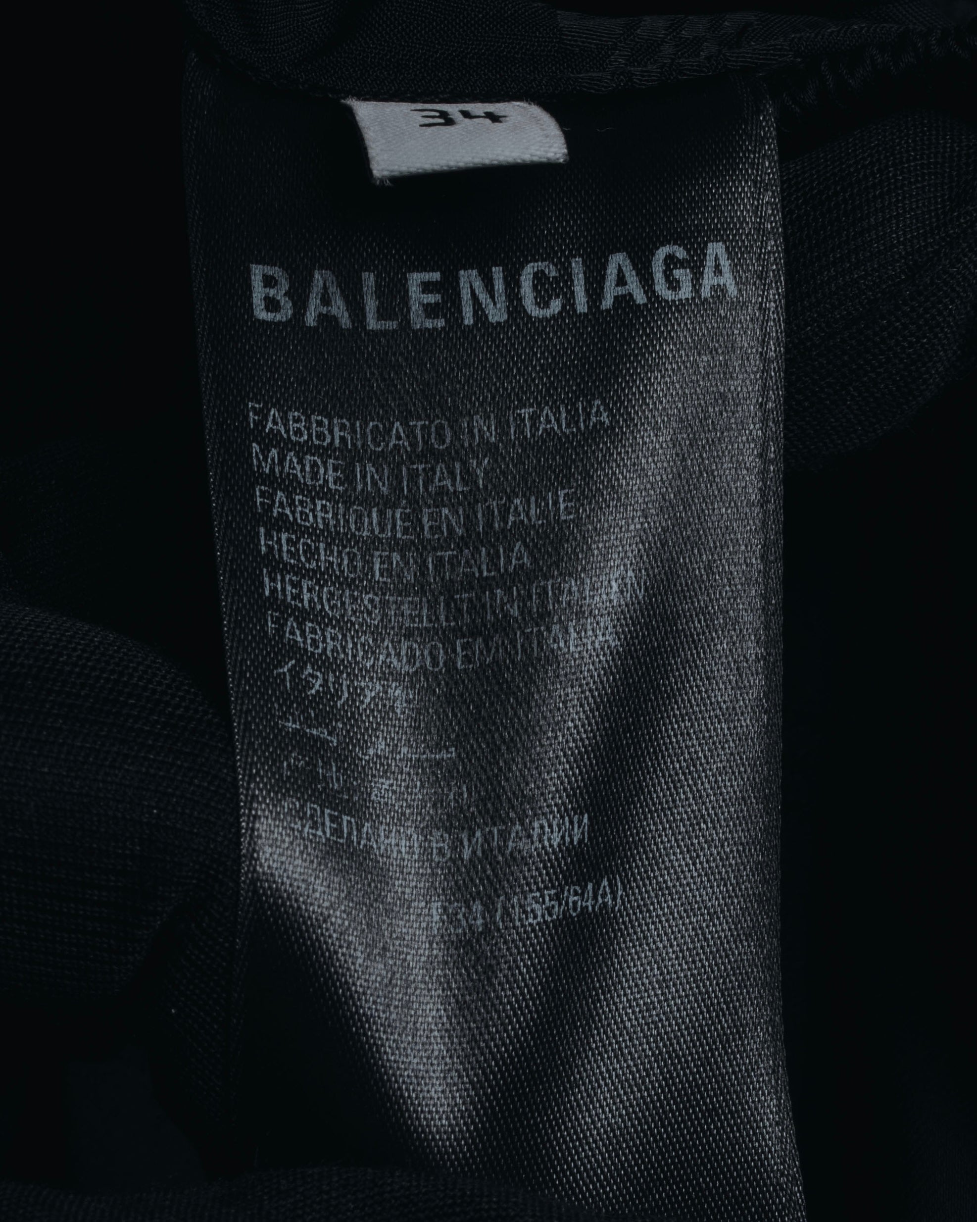 BALENCIAGA 2022春夏影子字母宽松休闲裤