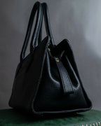 "Vivienne Westwood" Horizontal orb logo engraved hand bag