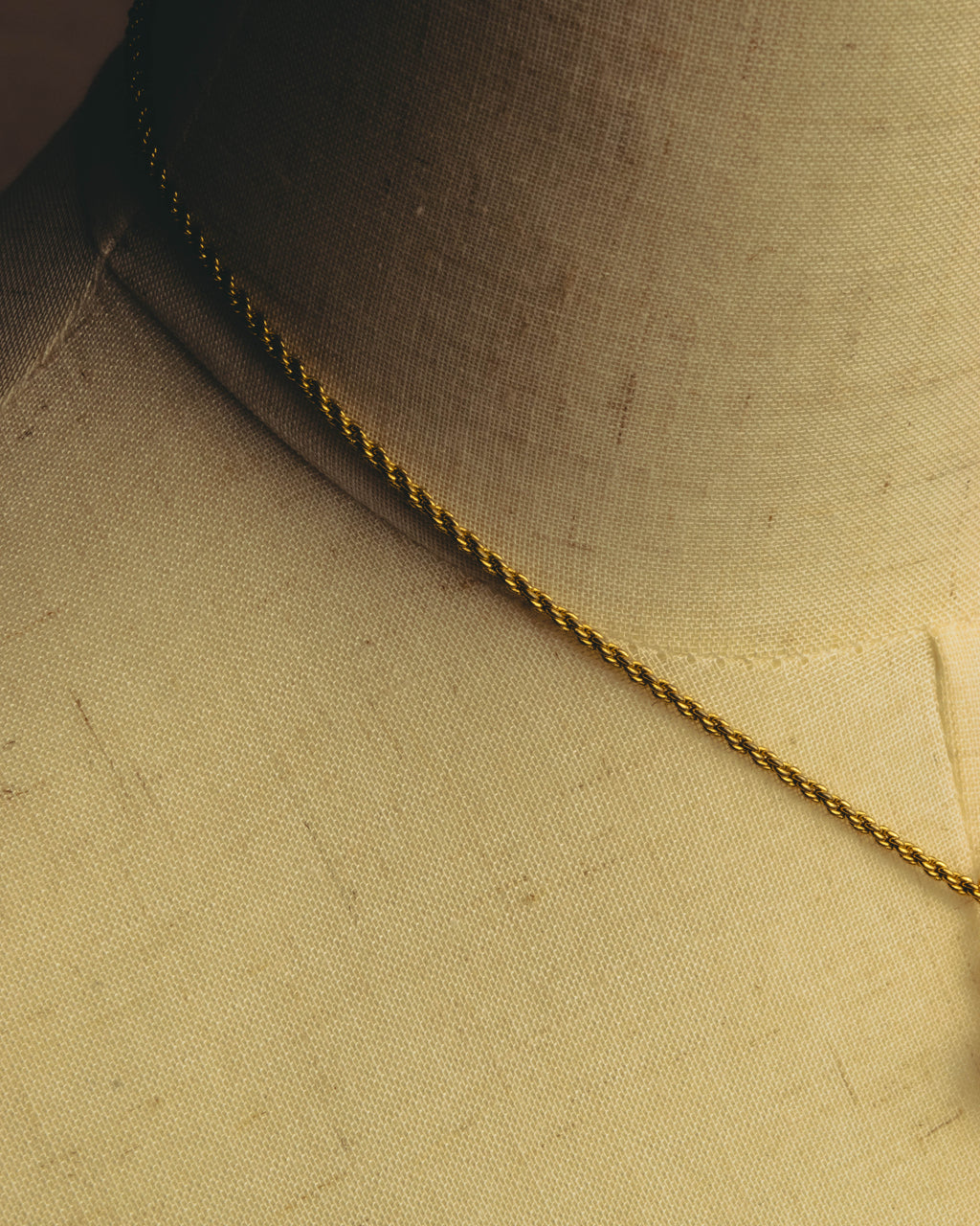 "Christian Dior" 80's-90's Gold tone bottle pendant necklace