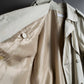 "MARILYN DE PEREL" Covered button detail  Ivory feminine trench coat