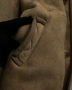 "LOEWE" 90's Panel-switched design mouton shearling coat